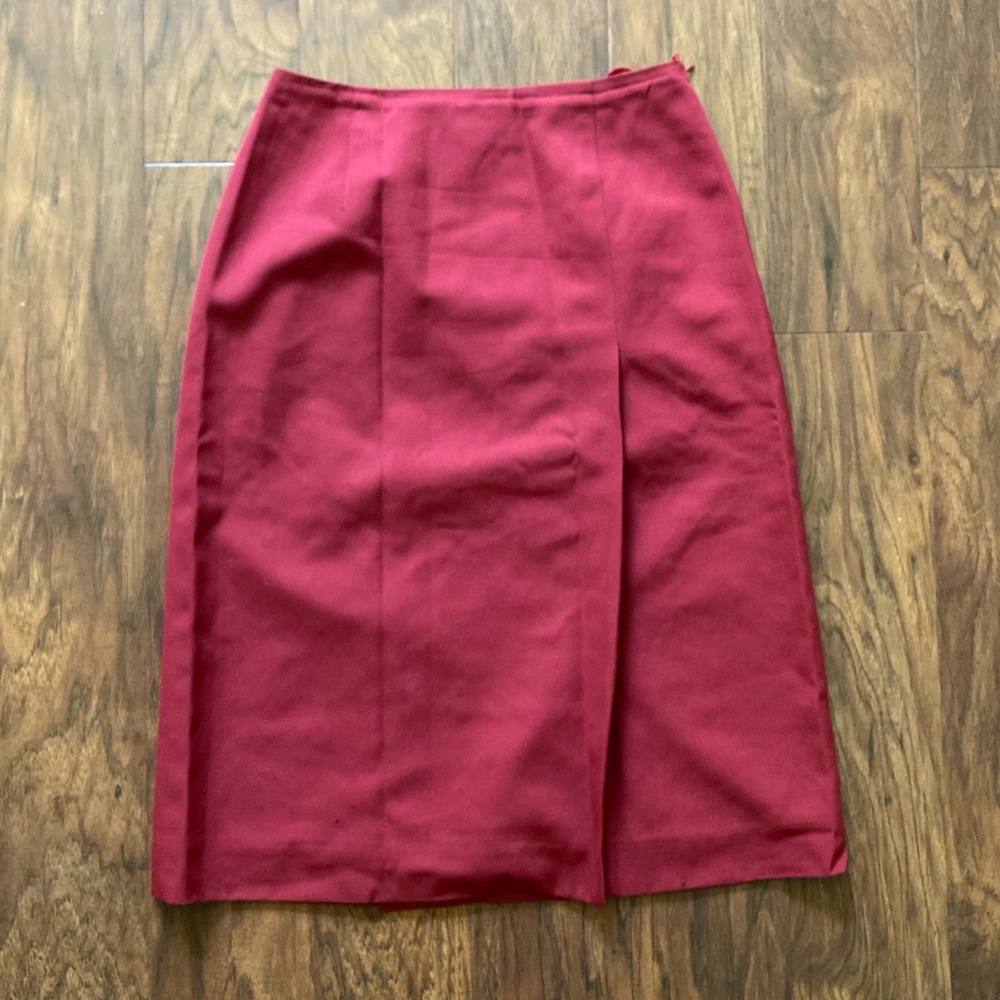 Talbots Tailored Red Skirt Size 4P